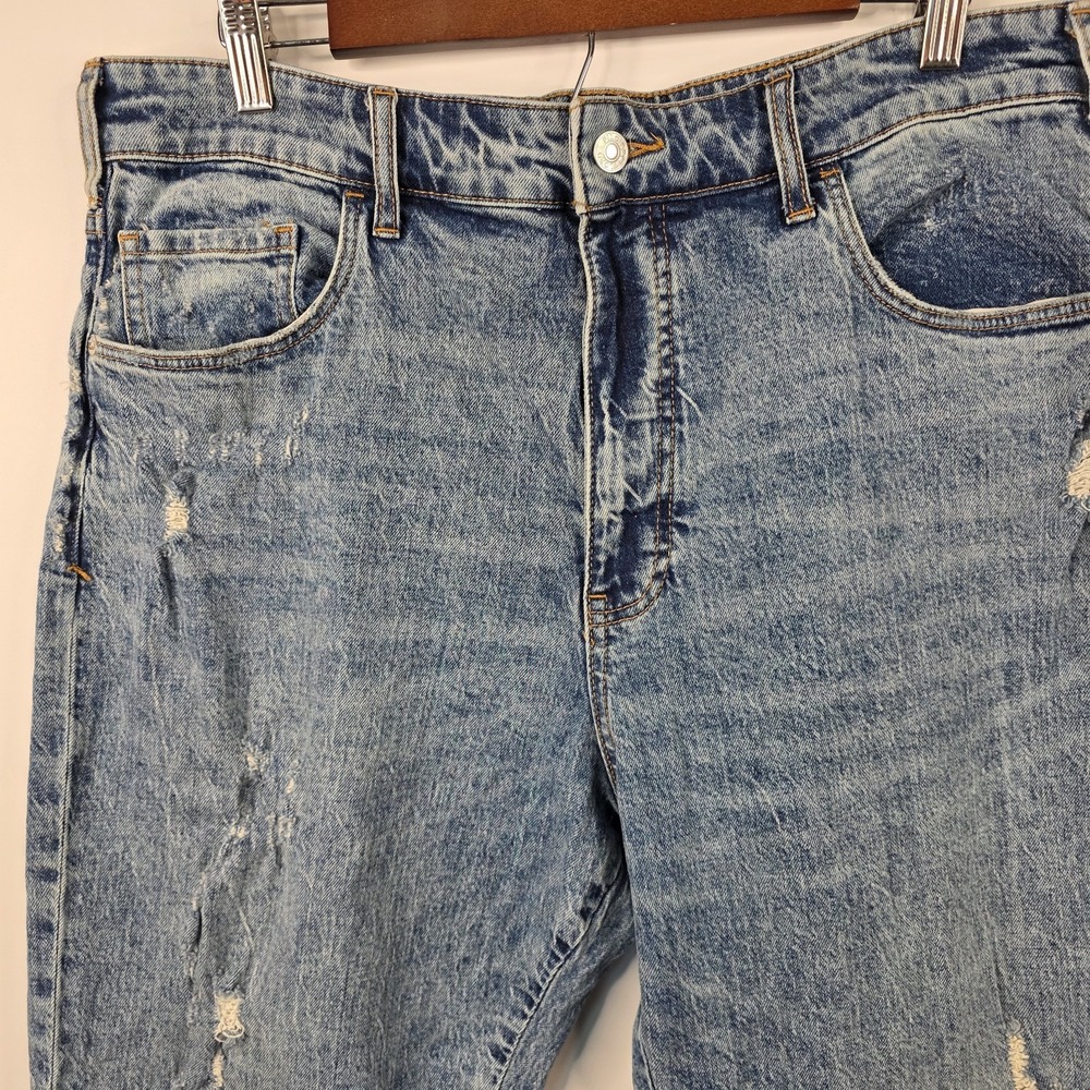 Pilcro Letterpress Anthropologie Women's Size 31 Distressed Denim Jeans Grunge - Picture 2 of 16